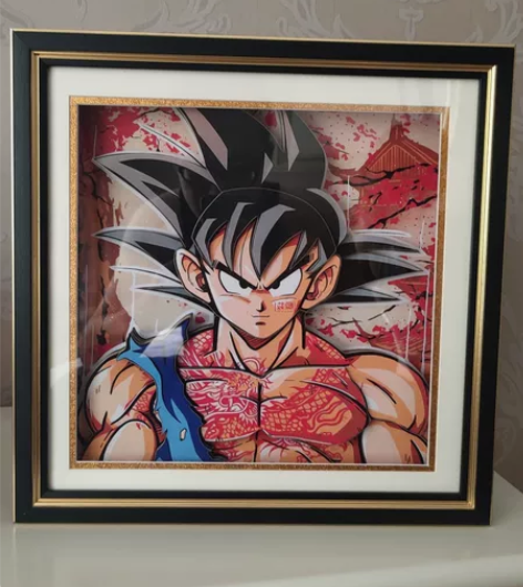 七龙珠 孙悟空 立体画 尺寸33*33CM...