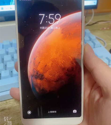 中学生一手小米6X 6+64G 粉色，运行...