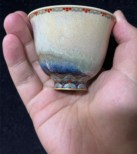 景德镇珐琅彩非遗传承人 国家一级技师谢国福...