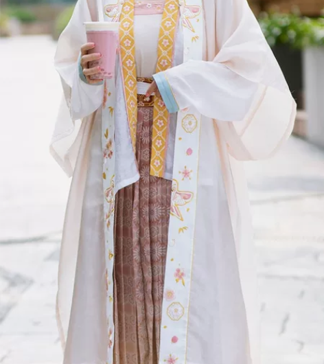 裳宫语云娇宋制汉服四件套原创正品对襟长背心...