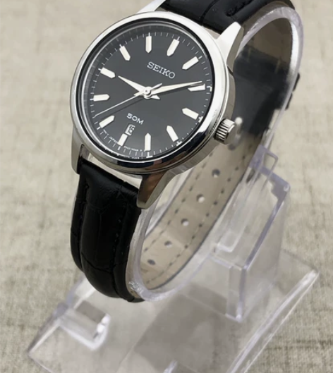 SEIKO精工女石英表简约小巧精致休闲时尚...