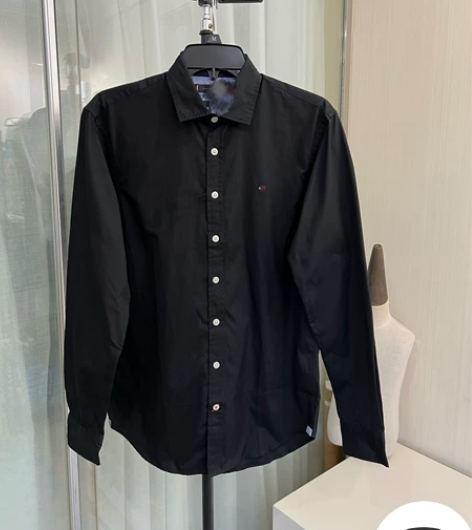 TM家黑色长袖男士衬衫SM,全新,59包邮...
