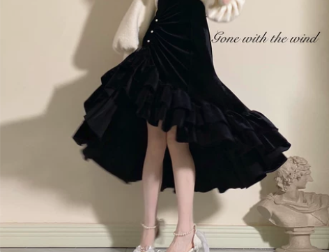 连衣裙现货未知星辰原创乱世佳人jsk吊带裙...