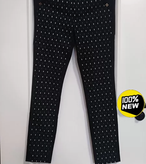 中高腰修身铅笔裤小脚裤 全新梦舒雅品牌带吊...