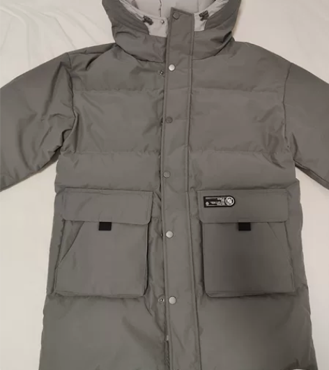 A21男士宽松防风羽绒服中长款S码165/...