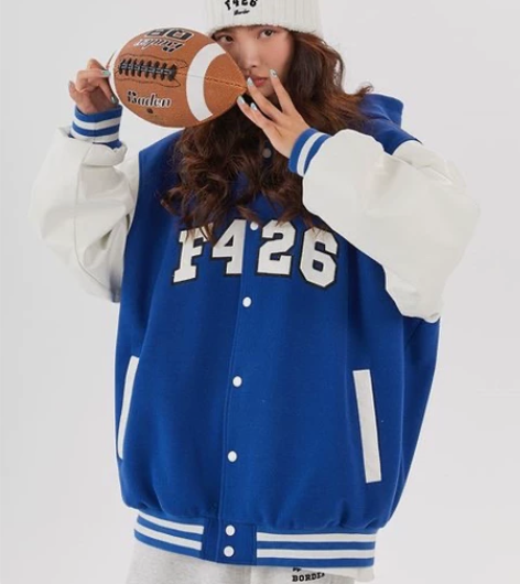 【F426官方店】国潮牌秋季情侣嘻哈橄榄球...