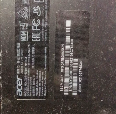 acer s5 371-54EY（无主板）...