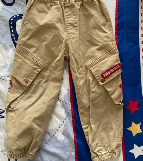 汪汪队立大功 卡其色工装裤 质量很好！穿着...