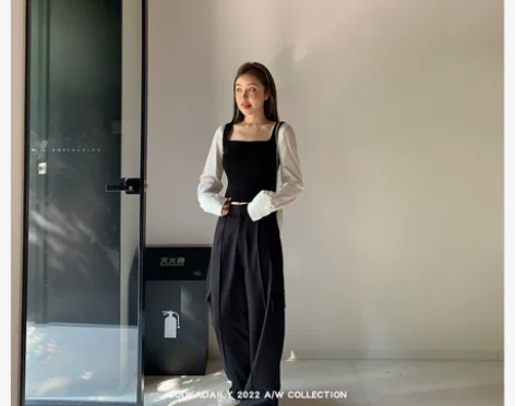 COOKADAILY_雅痞时髦工装西装裤秋...