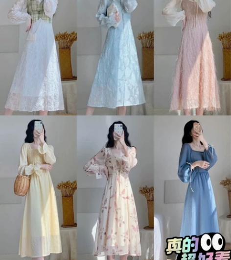 【清仓处理】连衣裙仙女裙碎花裙福袋新款女装...