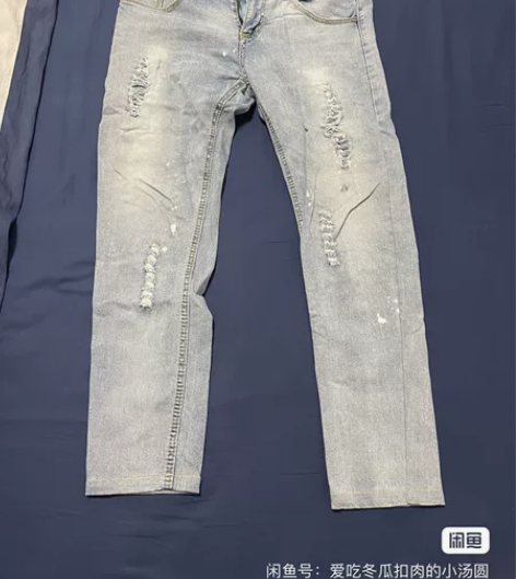 99新男士夏季薄款破洞牛仔裤，包顺丰不议价...