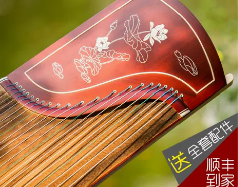 【琼花古筝 天猫款 限量20台】并蒂玉莲 ...