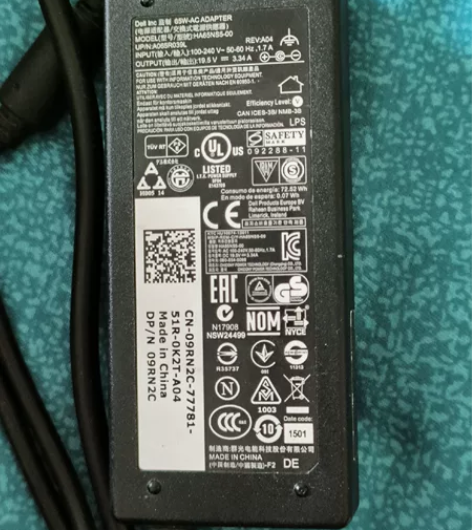 戴尔笔记本电脑电源线，电脑已坏处理了，只剩...
