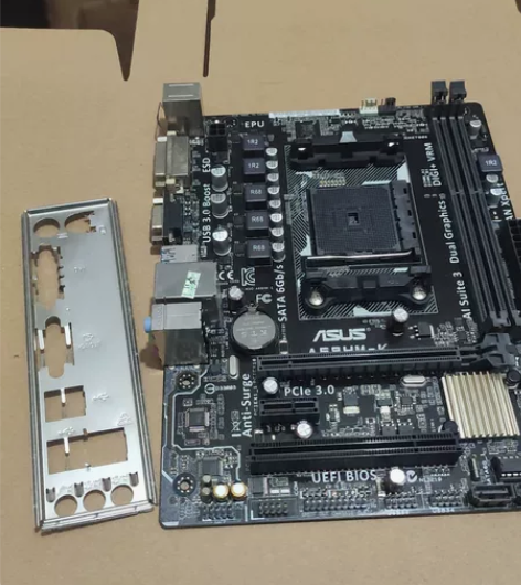 华硕A68HM-K全集成FM2+主板，拆机...