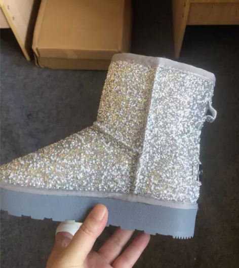 内增高雪地靴女短筒厚底雪地棉加绒加厚保暖棉...