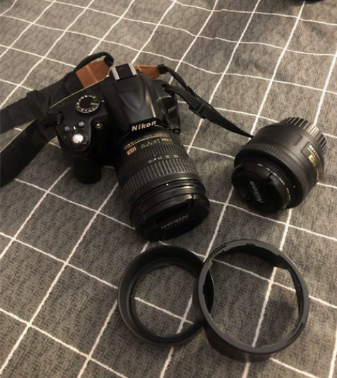 尼康d3000入门单反，双镜头！！自用，配...