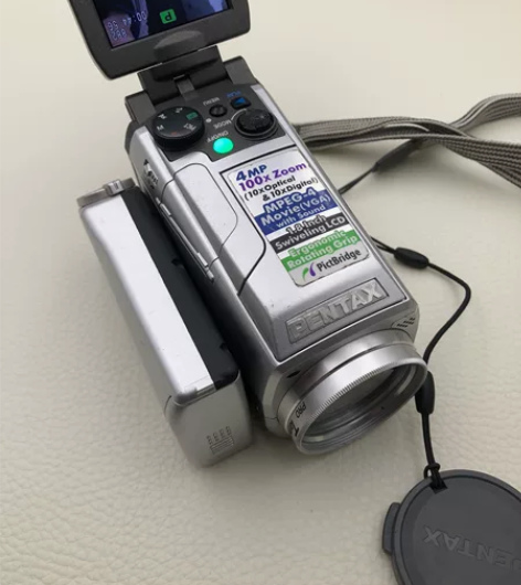 宾得Optio mx4数码摄录一体机 外观...