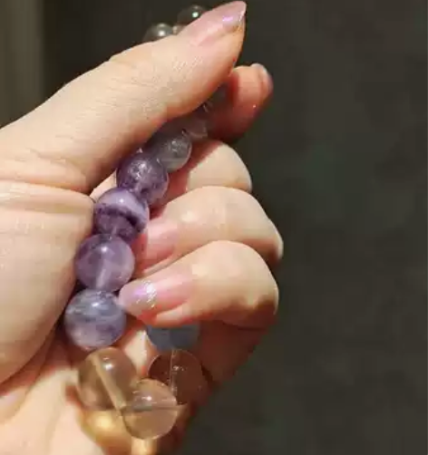 超美，大咪数，萤石手串，11左右的咪数。颜...