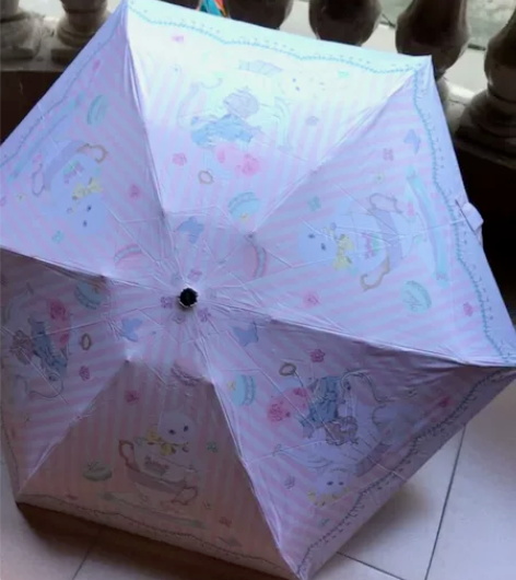 pooky五折叠防嗮伞日本pooky品牌，...