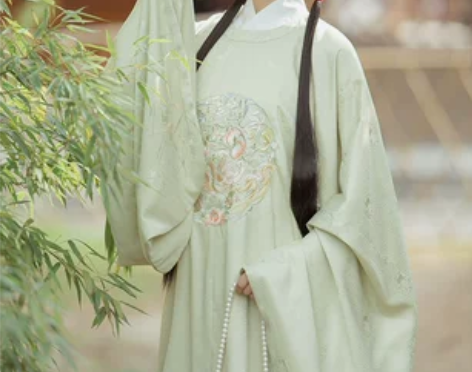 兰若庭 如约 圆领大襟 明制 汉服 暗纹 ...