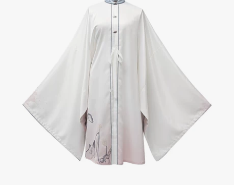 七月夕周年庆走秀款 墨染 明制立领马面裙云...