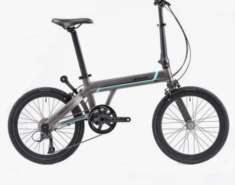 SAVA超轻碳纤维单臂折叠自行车代步20寸...