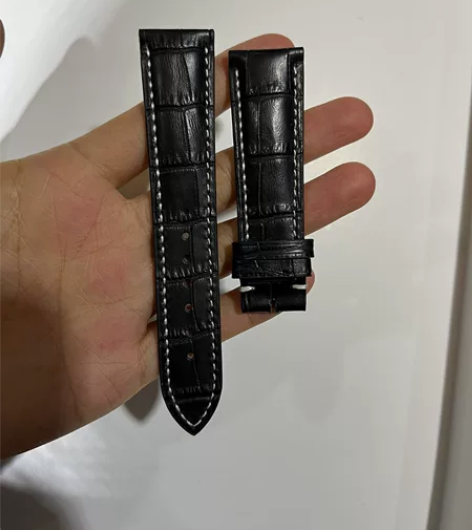 浪琴皮表带，不带表扣，适合表盘40mm直径...