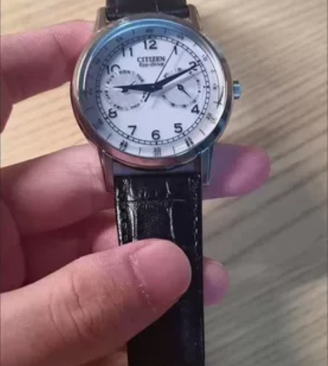 CITIZEN西铁城手表 光动能皮带小蓝针...