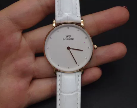 全新罗西尼女士手表，镶钻表盘蓝宝石水晶玻璃...