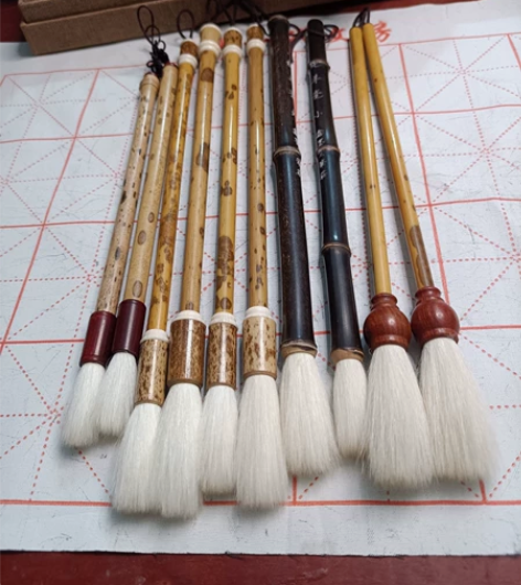 纯细嫩光峰羊毫，老香妃笔杆满花，不添加任何...