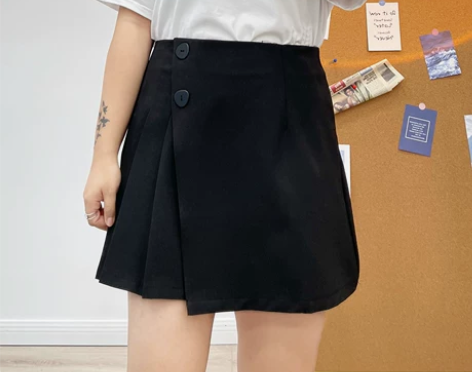 大码胖MM高腰百褶裙半身裙女2021夏新款...