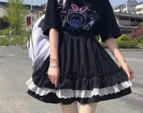 短裙日系韩版高腰裤裙蛋糕裙 蓬蓬裙   搬...
