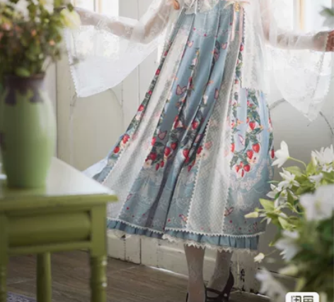 【荧惑原创】白月和风优雅lolita 内搭...