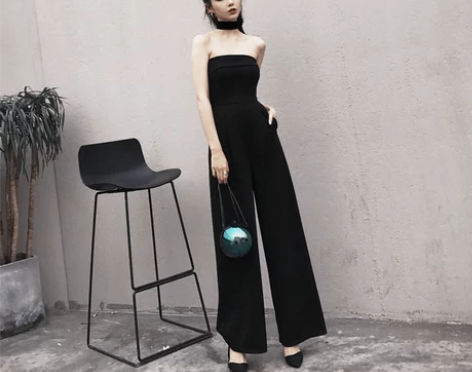 【VOCK】时髦款! 抹胸连体裤 轻松拥有...