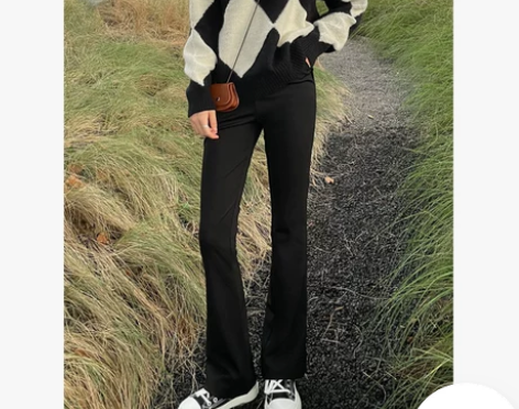 喇叭裤女高腰显瘦秋冬新款显瘦西装裤百搭气质...