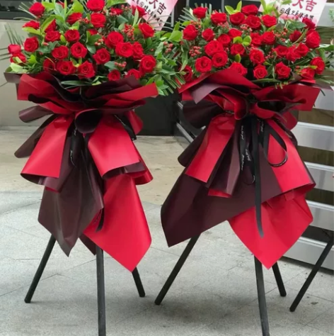 高端大气开业花篮.（红玫瑰，粉玫瑰，白玫瑰...