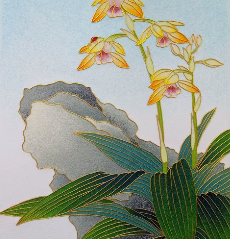 掐丝珐琅工艺画 景泰蓝工艺画 纯手工制作掐...