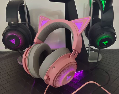 Razer/雷蛇 北海巨妖萌猫版电竞游戏耳...