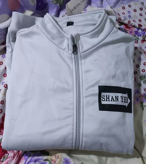 男士加绒运动套装  浅灰色 185/3XL...