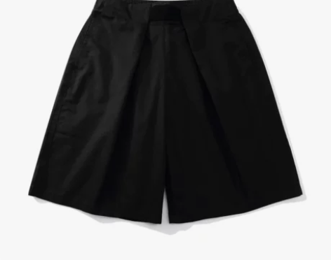 F383 2021AW国潮原创工装纯色褶皱...