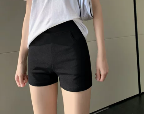 打底短裤女夏防走光安全裤可外穿不卷边高腰黑...