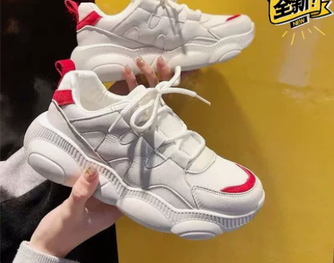 老爹鞋女ins潮透气网面女鞋2021新款韩...