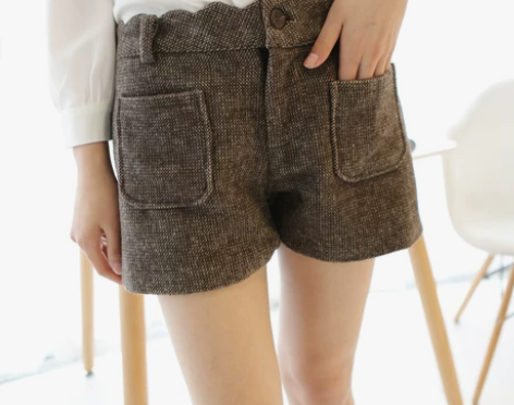 ?毛呢短裤女2019秋冬款新款韩版宽松显瘦...