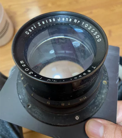 大画幅镜头 蔡司天塞300/4.5，成色看...