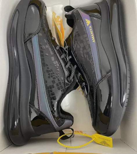 工厂年底清货！特价处理！全新黑色男士全皮面...