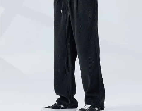 长裤休闲裤WP美式街头冬季重磅粗条纹灯芯绒...