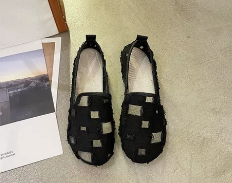 老北京布鞋2022新款平底单鞋牛筋底豆豆鞋...