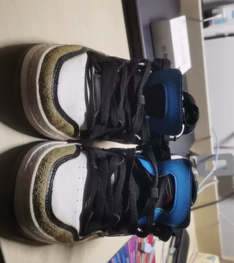 李宁惟吾pro黑红黄41码，穿过几次，闲置...