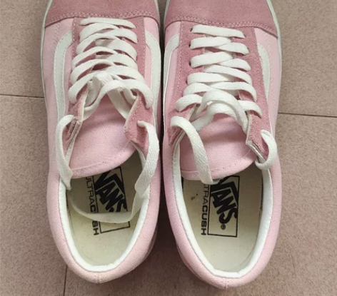 【闲置】vans经典款粉色板鞋,39码,内...