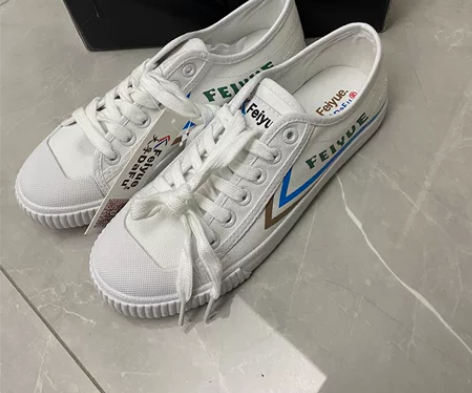 全新飞跃帆布鞋女开口笑经典潮流款法国版爆改...